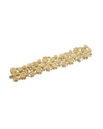 18 Karat Yellow Gold & Diamond Blossom Bracelet