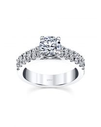 Double Row Engagement ring