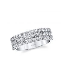 Allure Collection 3-Row Diamond Band