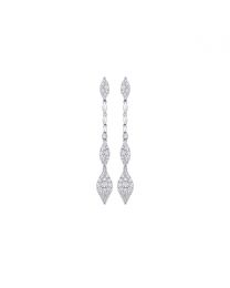Donna Pave Drop Earrings