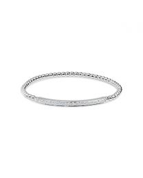 18K DIAMOND BEADED BANGLE
