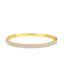 Veena Oval Two Row Bangle 
