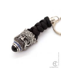 Viking keychain with gemstones